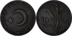 World Coins - Turkey, 10 Kurus, 1966, Bronze, , KM:891.1