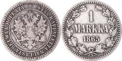 World Coins - Coin, Finland, Alexander II, Markka, 1865, Helsinki, , Silver, KM:3.1