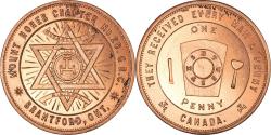 World Coins - Canada, Token, Masonic, Brantford, Mount Horeb, Chapter Penny, , Copper