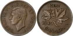 World Coins - Canada, George VI, Cent, 1940, Royal Canadian Mint, Bronze, , KM:32