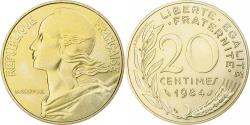 World Coins - France, 20 Centimes, Marianne, 1984, Pessac, Aluminum-Bronze, , KM:930