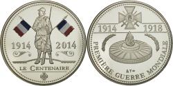 World Coins - France, Medal, Première Guerre Mondiale, Centenaire, 2014,