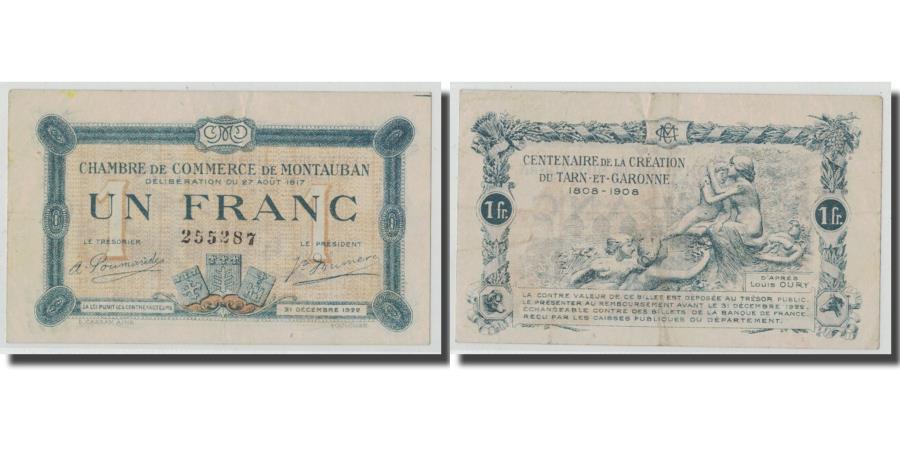 France Montauban 1 Franc 1917 Ef 40 45 Pirot 83 15 World