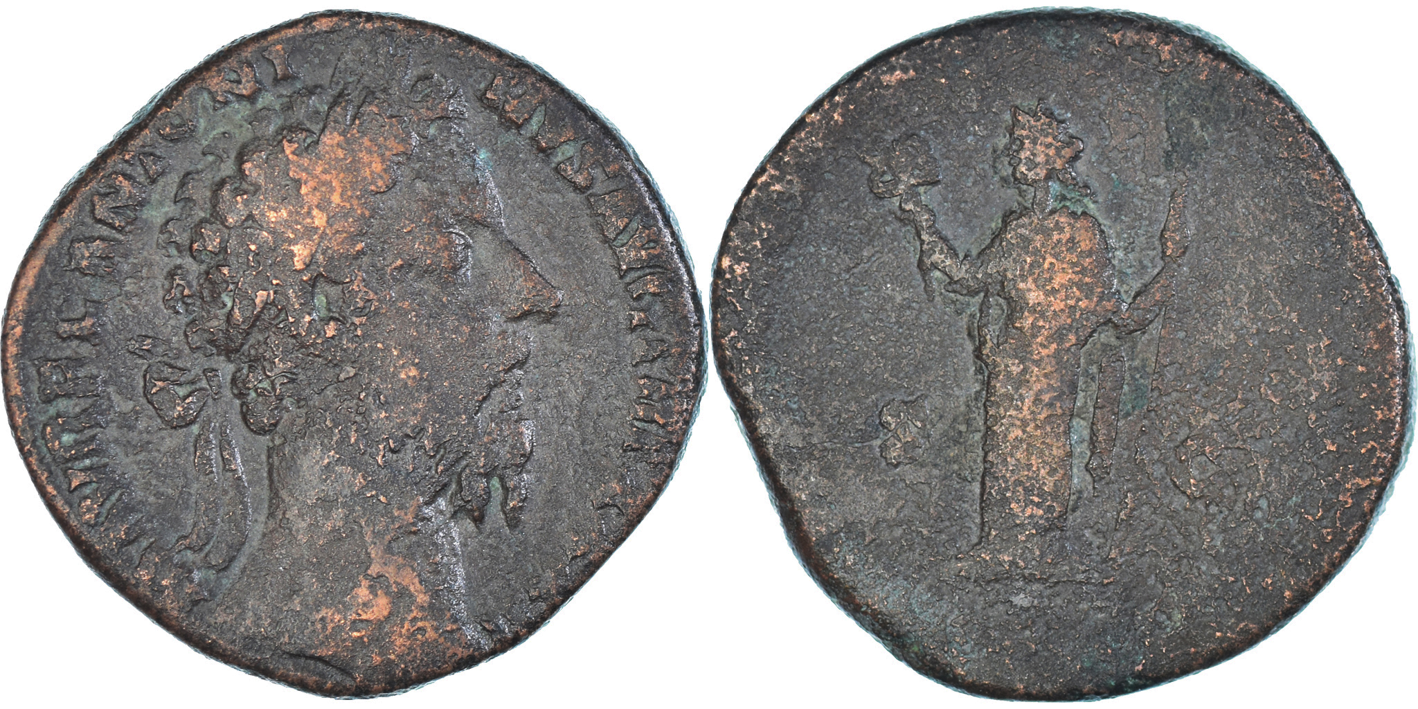 Coin, Marcus Aurelius, Sestertius, 177-178, Rome, , Bronze, RIC:1227