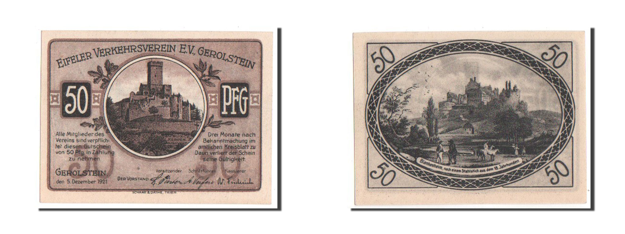 Banknote, Germany, Rheinland, 50 Pfennig, 1921, UNC(63), Mehl:424.1