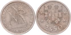 World Coins - Coin, Portugal, 2-1/2 Escudos, 1971