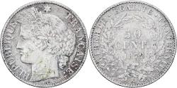 World Coins - France, 50 Centimes, Cérès, 1872, Bordeaux, Silver, , Gadoury:419a