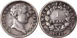 World Coins - Coin, France, Napoléon I, Franc, 1812, Nantes, , Silver, KM:692.14