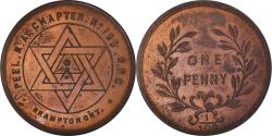 World Coins - Canada, Token, Masonic, Brampton, Peel R.A., Chapter Penny, , Copper