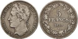 World Coins - Coin, Belgium, Leopold I, 5 Francs, 5 Frank, 1849, , Silver, KM:3.2