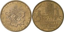 World Coins - France, 10 Francs, Mathieu, 1975, Pessac, Tranche A, Copper-nickel Aluminium