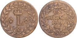 World Coins - Coin, France, Louis XVIII, Decime, 1815, Strasbourg, , Bronze