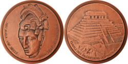 World Coins - France, Medal, Art Maya, Tête de Guerrier, Arts & Culture, 1982, J. Joachim