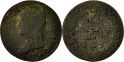 World Coins - Coin, France, Dupré, 5 Centimes, AN 5, Lille, , Bronze, KM:640.11