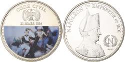 World Coins - France, Medal, Napoleon I, Code Civil, Utrecht, Cupronickel, Colorized