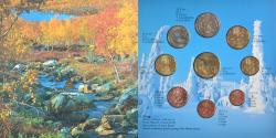 World Coins - Finland, 1 Cent to 2 Euro, euro set - gold panning, 2003, Mint of Finland, BU