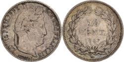 World Coins - Coin, France, Louis-Philippe, 50 Centimes, 1847, Paris, , Silver