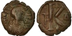 Ancient Coins - Coin, Justin I, Half Follis, 522-527, Constantinople, , Copper, Sear:69