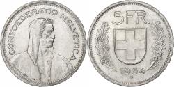 World Coins - Switzerland, 5 Francs, Herdsman, 1954, Bern, Silver, , KM:40