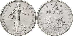 World Coins - France, 50 Centimes, Semeuse, 1981, MDP, série FDC, Nickel,