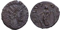 Ancient Coins - Roman Empire, Tetricus I, Ae, 271-274, Barbaric imitation, Bronze,