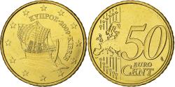 World Coins - Cyprus, 50 Euro Cent, BU, 2009, Vantaa, Nordic gold, , KM:83
