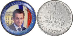 World Coins - Coin, France, Nicolas Sarkozy, Franc, 1978, unofficial private coin,