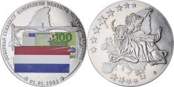 World Coins - Netherlands, Medal, Monnaie Européenne, Billet de 100 Euro, Politics, 2002