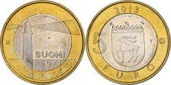 World Coins - Finland, 5 Euro, Sälskär Lighthouse, 2013, Vantaa, Bi-Metallic,