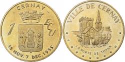World Coins - France, Medal, Euros des Villes, 1 Ecu de Cernay, 1995, Copper-nickel Aluminium