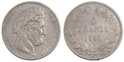 World Coins - Coin, France, Louis-Philippe, 5 Francs, 1845, Bordeaux, , Silver