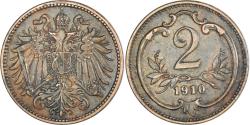 World Coins - Coin, Austria, 2 Heller, 1910