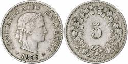 World Coins - Switzerland, 5 Rappen, Libertas, 1895, Bern, Copper-nickel, , KM:26