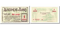 World Coins - Banknote, Spain, 1 Peseta, 1937, 1937-08-25, UNC(65-70)