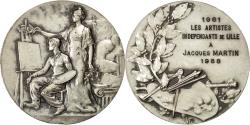 World Coins - France, Medal, Hommage des Artistes de Lille à Jacques Martin, 1988, R.B