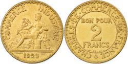 World Coins - Coin, France, Chambre de commerce, 2 Francs, 1923, , Aluminum-Bronze