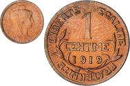World Coins - Coin, France, Dupuis, Centime, 1919, Paris, , Bronze, KM:840