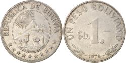 World Coins - Coin, Bolivia, Peso Boliviano, 1978, , Nickel Clad Steel, KM:192