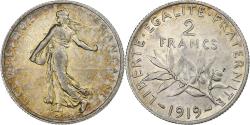 World Coins - Coin, France, Semeuse, 2 Francs, 1919, Paris, , Silver, KM:845.1