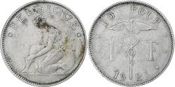 World Coins - Belgium, Albert I, Bonnetain, 1 Franc, 1923, Brussels, , Nickel, KM:89