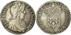 World Coins - Coin, France, Louis XIV, 1/2 Écu à la mèche longue, 1/2 Ecu, 1651, Bayonne