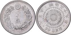 World Coins - Japan, Meiji, 20 Sen, Yr.39(1906), Silver,