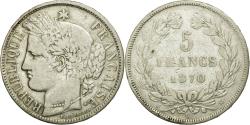 World Coins - Coin, France, Cérès, 5 Francs, 1870, Bordeaux, , Silver, KM:818.2