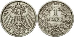 World Coins - Coin, GERMANY - EMPIRE, Wilhelm II, Mark, 1909, Munich, , Silver, KM:14