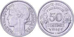 World Coins - France, 50 Centimes, Morlon, 1946, Beaumont - Le Roger, Aluminum,