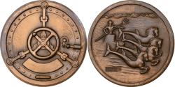 World Coins - France, Medal, Neptune, Sous-Marins, n.d. (1979), Bronze, Guiraud,