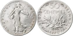 World Coins - France, 50 Centimes, Semeuse, 1905, Paris, Silver, , Gadoury:420