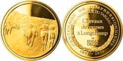 World Coins - France, Medal, Arts & Culture, Chevaux de courses à Longchamp de Edgar Degas