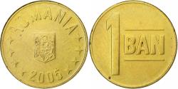 World Coins - Romania, Ban, 2005, Brass plated steel, , KM:189
