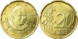 World Coins - VATICAN CITY, 10 Euro Cent, 2007, BU, , Brass, KM:378